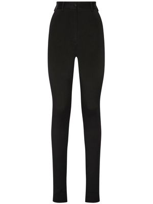 Dolce & Gabbana KIM DOLCE&GABBANA high waisted skinny-fit trousers - Black