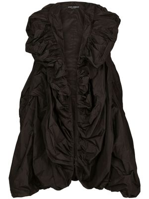 Dolce & Gabbana KIM DOLCE&GABBANA oversized asymmetric coat - Black