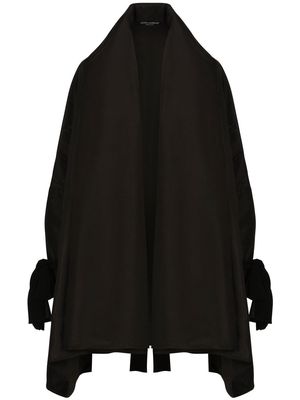 Dolce & Gabbana KIM DOLCE&GABBANA oversized open-front coat - Black