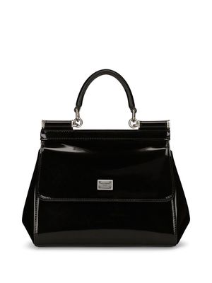 Dolce & Gabbana KIM DOLCE&GABBANA Sicily patent bag - Black