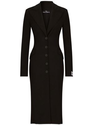 Dolce & Gabbana KIM DOLCE&GABBANA tailored single-breasted trench coat - Black