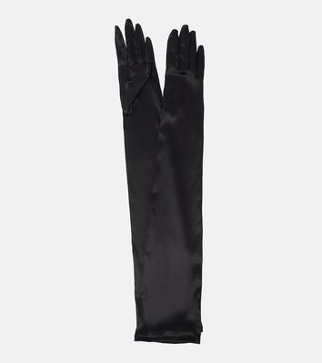 Dolce & Gabbana Kim long satin gloves