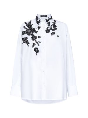 Dolce & Gabbana Lace Appliquè Shirt