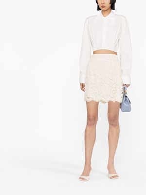 Dolce & Gabbana lace-detail miniskirt - White