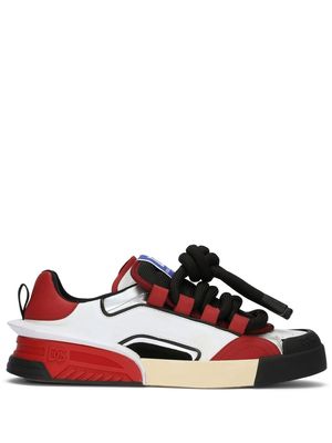 Dolce & Gabbana lace-up low-top sneakers - Red