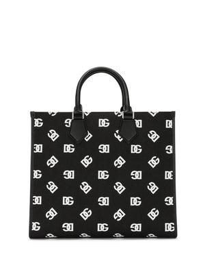 Dolce & Gabbana large DG-Logo tote bag - Black