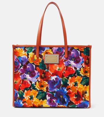 Dolce & Gabbana Large floral canvas shopper
