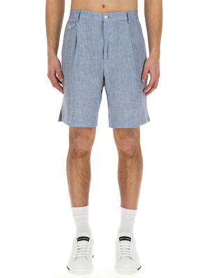 Dolce & Gabbana Linen Bermuda Shorts