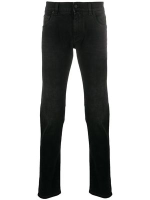 Dolce & Gabbana logo-appliqué skinny jeans - Black