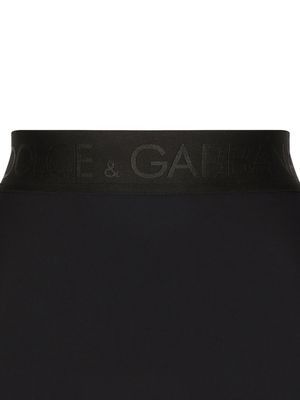 Dolce & Gabbana logo-band high-waisted briefs - Black