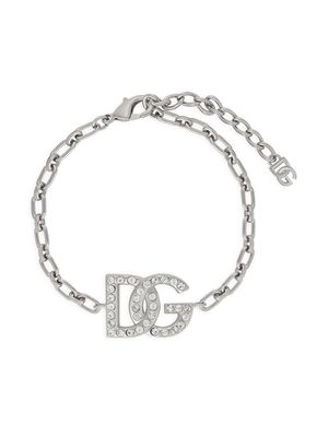 Dolce & Gabbana logo-charm chain bracelet - Silver
