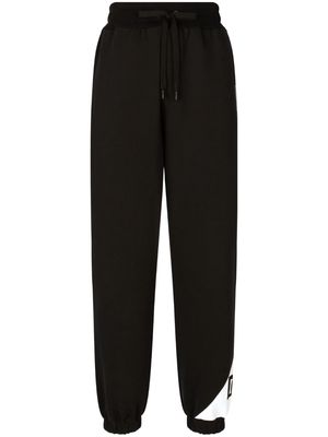 Dolce & Gabbana logo cotton track pants - Black