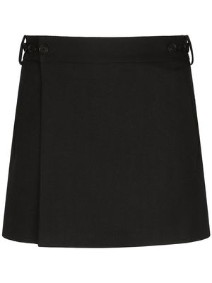 Dolce & Gabbana logo-detail skirt - Black