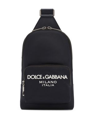 Dolce & Gabbana logo-embossed belt bag - Blue