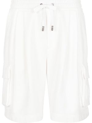 Dolce & Gabbana logo-embossed jersey shorts - White