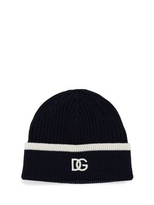 Dolce & Gabbana Logo Embroidered Knit Beanie