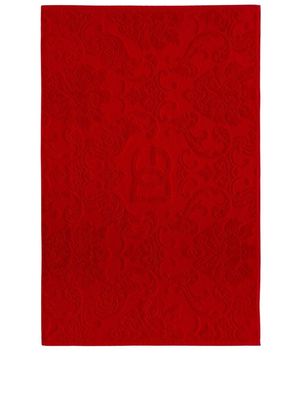 Dolce & Gabbana logo jacquard bath mat - Red