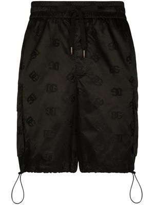 Dolce & Gabbana logo-jacquard shorts - Black