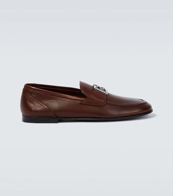 Dolce & Gabbana Logo leather loafers