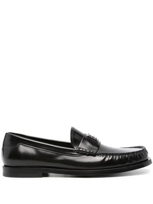 Dolce & Gabbana logo-lettering loafers - Black