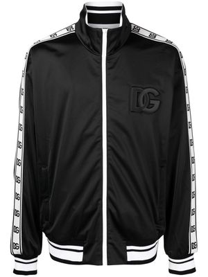 Dolce & Gabbana logo panel bomber jacket - Black