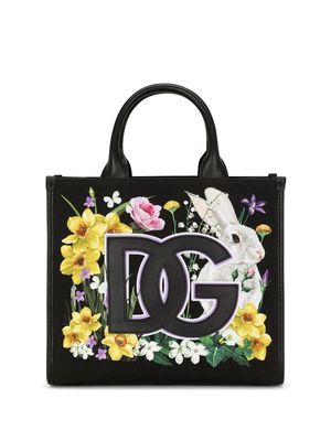 Dolce & Gabbana logo-patch shopper bag - Black