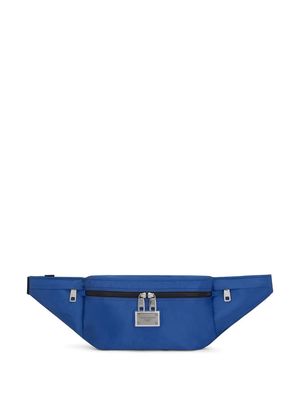 Dolce & Gabbana logo-plaque belt bag - Blue