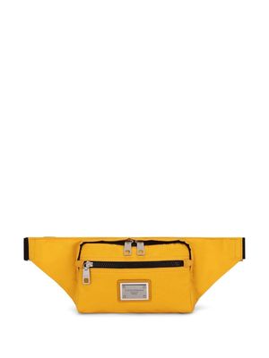 Dolce & Gabbana logo-plaque belt bag - Yellow