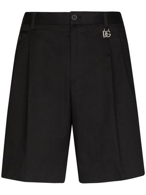 Dolce & Gabbana logo-plaque Bermuda shorts - Black