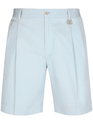 Dolce & Gabbana logo-plaque bermuda shorts - Blue