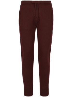 Dolce & Gabbana logo-plaque knitted track pants - Brown