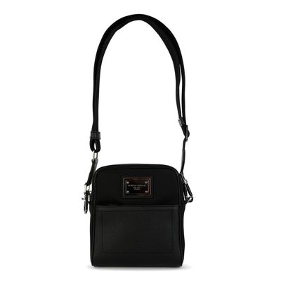 Dolce & Gabbana Logo-plaque Zipped Messenger Bag