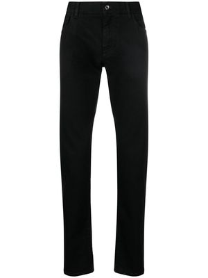 Dolce & Gabbana logo-plaques straight-leg jeans - Black