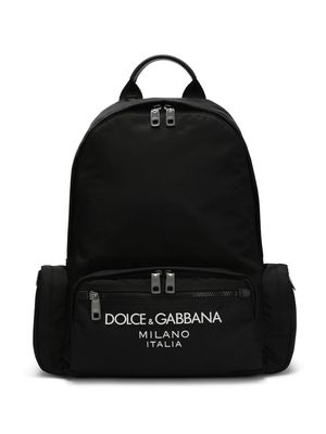 Dolce & Gabbana logo-print backpack - Black