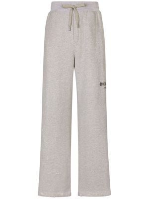 Dolce & Gabbana logo-print cotton track pants - Grey