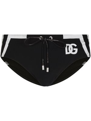 Dolce & Gabbana logo-print swim briefs - Black
