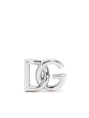 Dolce & Gabbana logo sterling silver stud earring