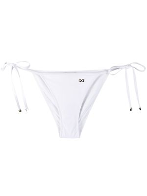 Dolce & Gabbana logo-tag bikini bottoms - White