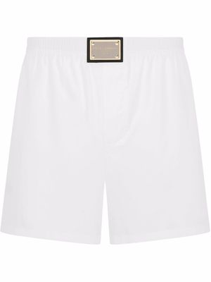 Dolce & Gabbana logo-tag boxer shorts - White