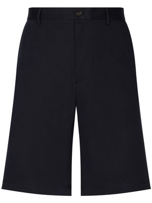 Dolce & Gabbana logo-tag stretch-cotton shorts - Black