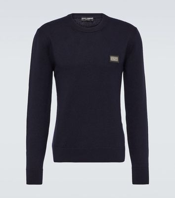 Dolce & Gabbana Logo wool and cashmere sweater