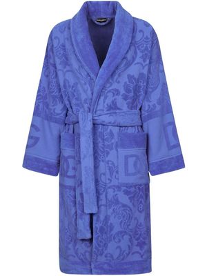 Dolce & Gabbana long sleeve bathrobe - Purple