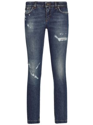 Dolce & Gabbana low-rise skinny-fit jeans - Blue