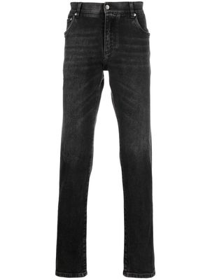 Dolce & Gabbana low-rise slim-cut jeans - Black