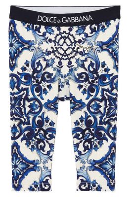Dolce & Gabbana Majolica Print Leggings in Hx3Tn Maiolica 1
