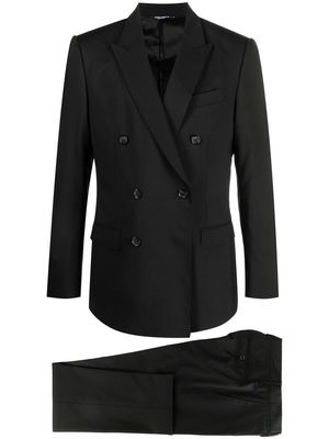 Dolce & Gabbana Martini-fit double-breasted suit - Black