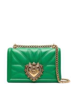 Dolce & Gabbana medium Devotion leather crossbody bag - Green
