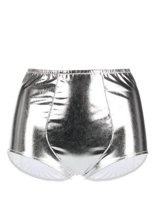 Dolce & Gabbana metallic-effect stretch briefs - Silver