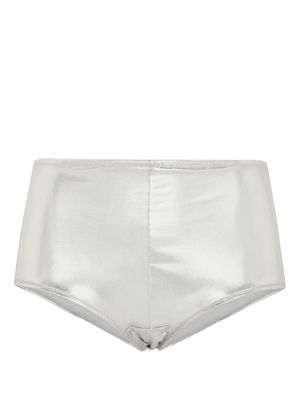 Dolce & Gabbana metallic laminated-jersey low-rise briefs - Silver