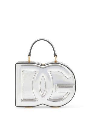 Dolce & Gabbana metallic leather tote bag - Silver